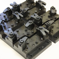 Work holding fixture for 2-axis milling operation. Work holding fixture for 2-axis milling operation.