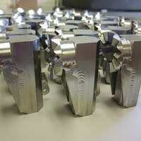 Titanium components welded in a vacuum chamber. Titanium components welded in a vacuum chamber.
