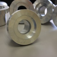 Wire EDM machining of hardened tool steel. Wire EDM machining of hardened tool steel.