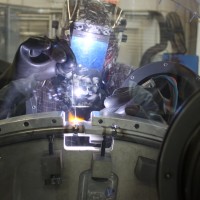 42” diameter titanium ring with 24 X-rayed precision weld joints. 42” diameter titanium ring with 24 X-rayed precision weld joints.