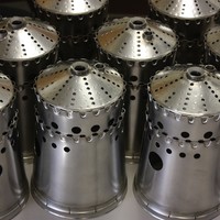 Resistance spot welding of aircraft parts. Resistance spot welding of aircraft parts.